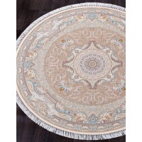 Иранский ковер Shahname 1500 144 Крем круг